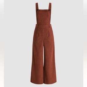 Red Corduroy Jumpsuit by Cider